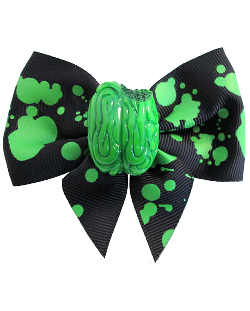 Kreepsville zombie brain hair bow Zombie hair clip with brain