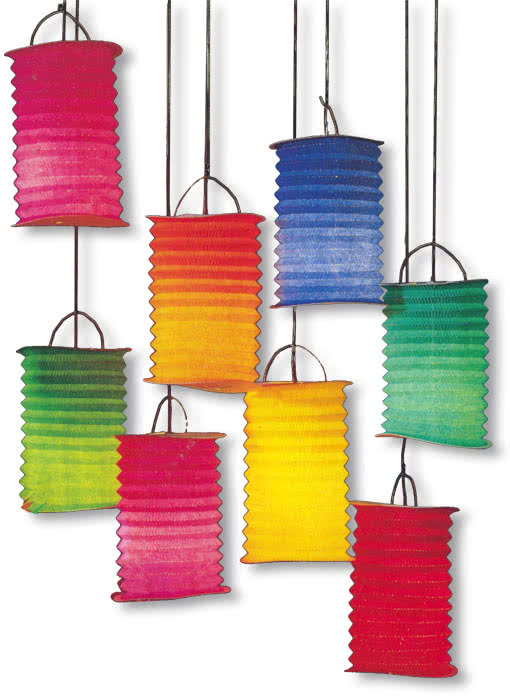 Paper Lanterns Multicoloured 10 PCS Paper Lantern Paper Lanterns