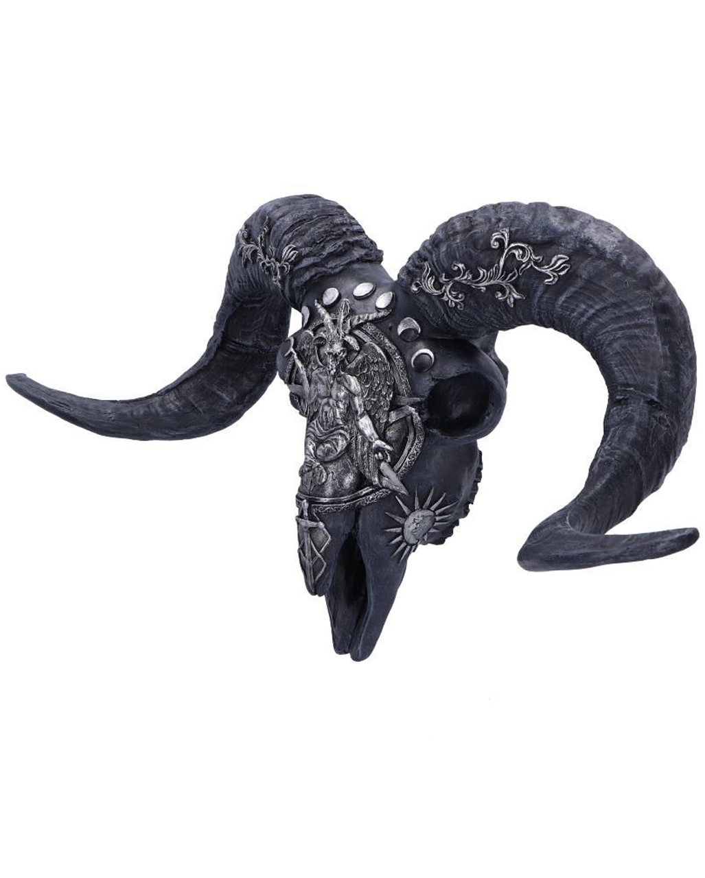 Joh Vogler GmbH Baphomet am Petruskreuz zum hängen 30 cm Sensenmann Gothic Totenschädel Figur Kreuz