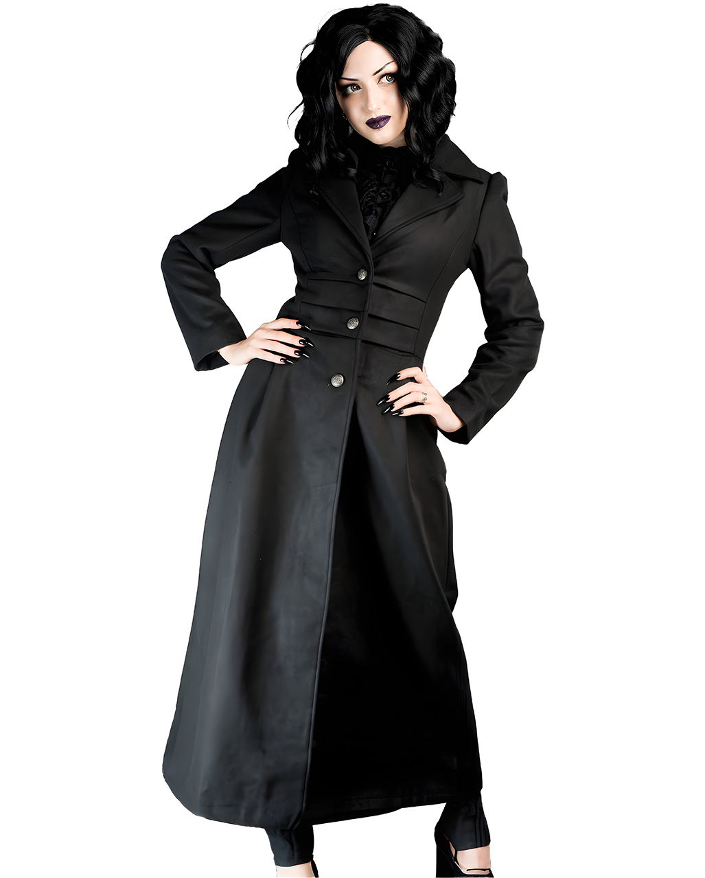 Mäntel Winterjacke Damen Gothic Jacke Gothic Mantel Damen Winter