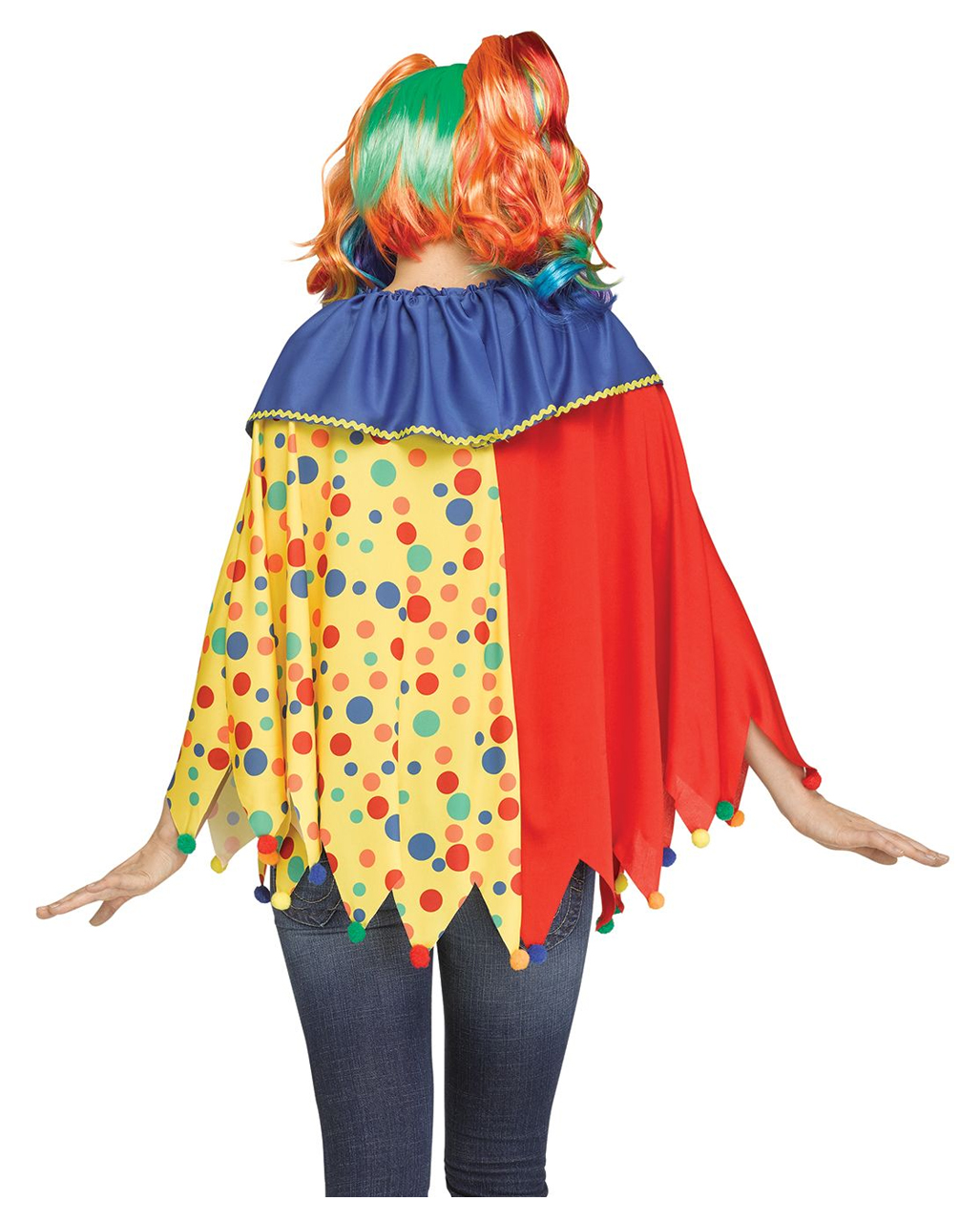 Colourful Clownsponcho One Size Buy HERE | Horror-Shop.com