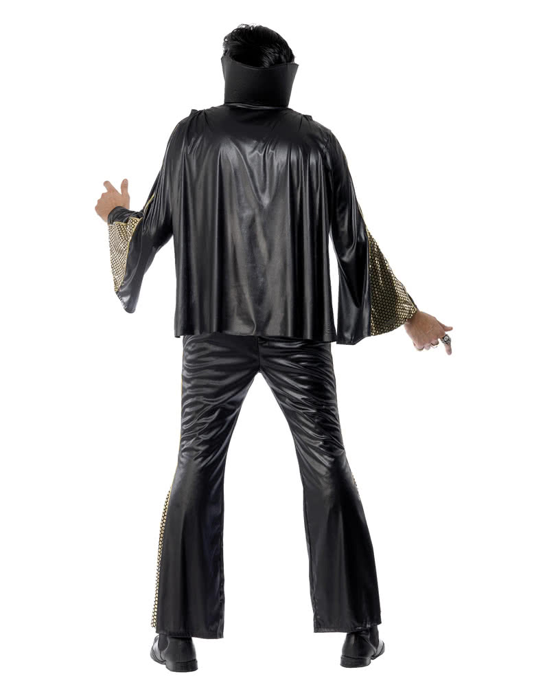Elvis Costume Deluxe Black Gold King Of Rock N Roll Costume Horror Shop Com