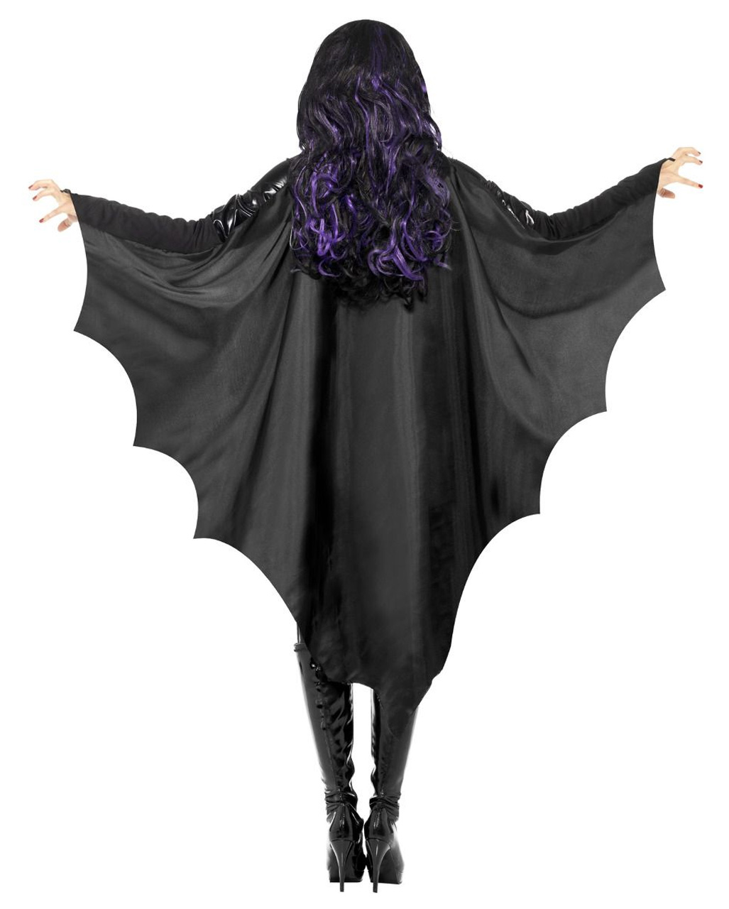 Vampire Bat Wings Black High Collar Boys Girls Kids Childs Fancy Dress Accessory