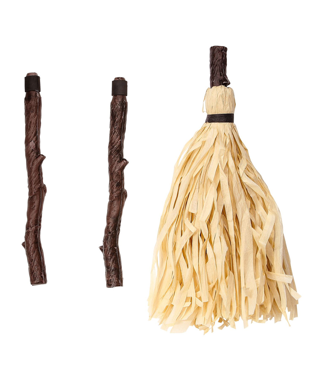 Curved Witches Broom Dismountable 125 Cm for Halloween | Horror-Shop.com