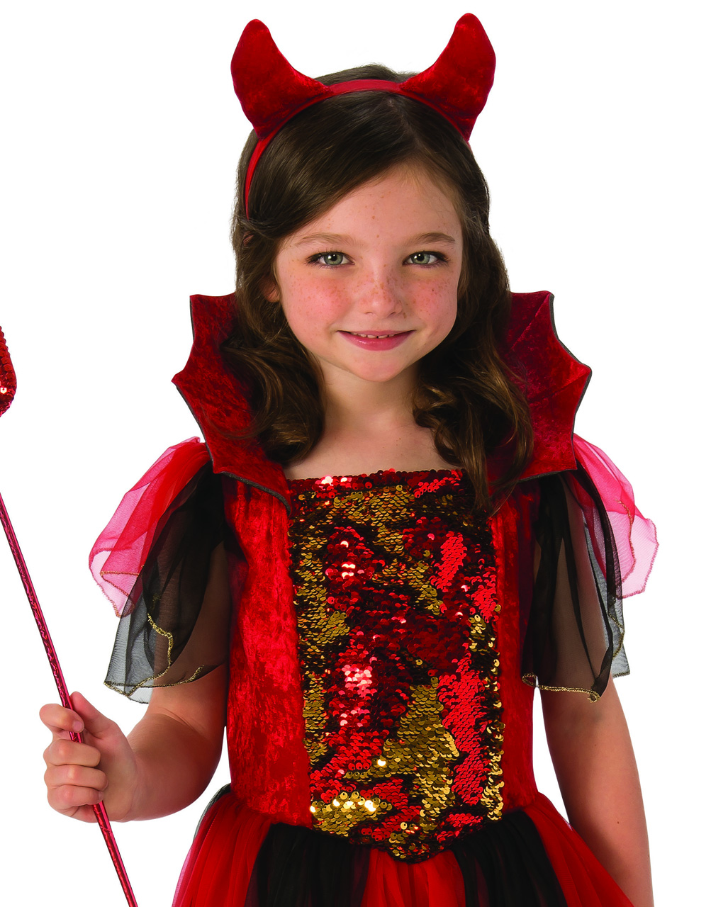 Kids Glow in the Dark Stick Devil Costume Boy Girls Halloween Fancy Dress Outfit 