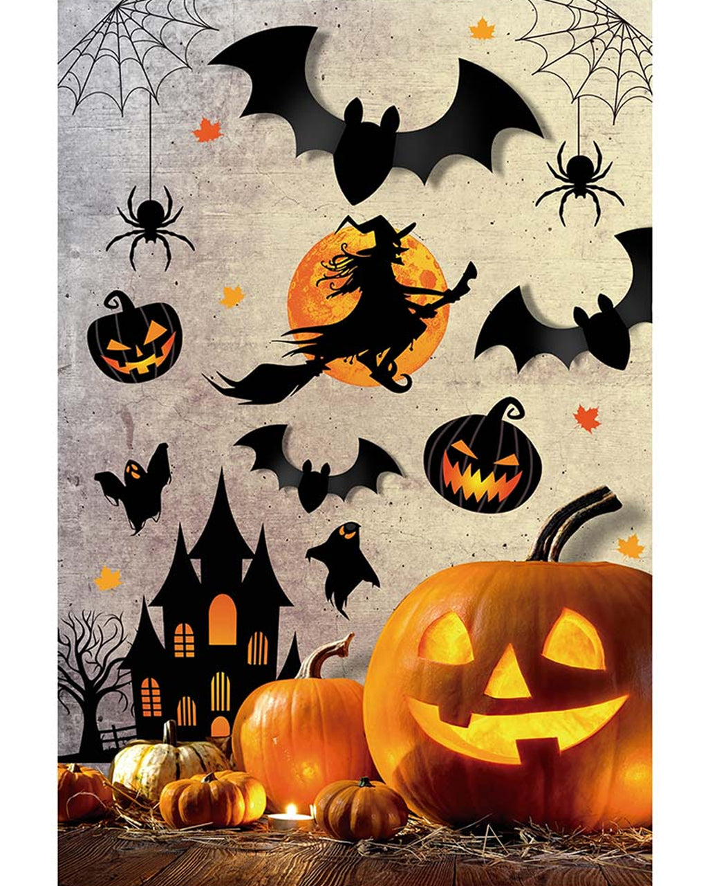 Halloween Silhouetten Wand Sticker 16 Teilig Horror Shop halloween-silhouetten-wand-sticker-16-teilig-horror-shop