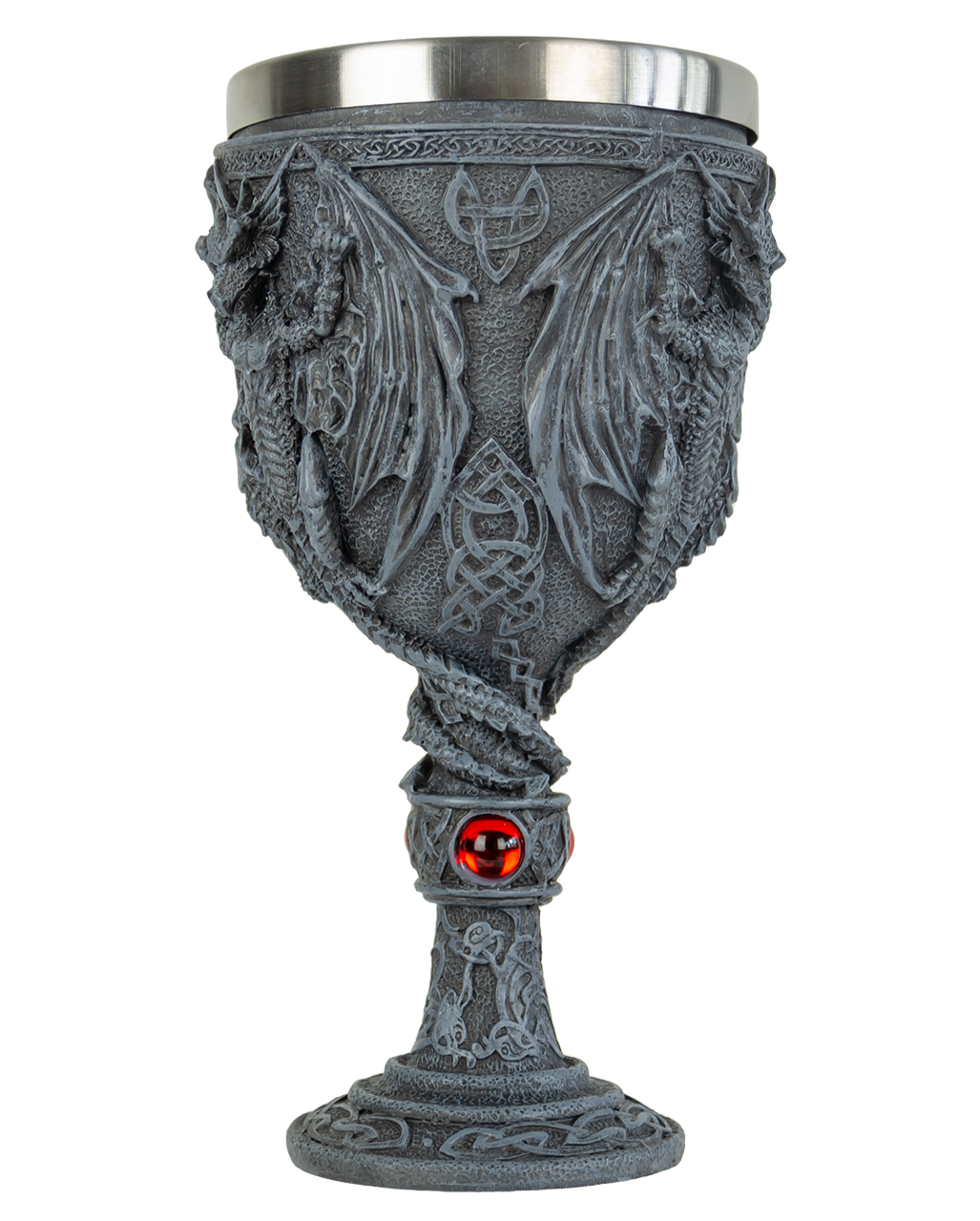 Impressive Dragon Chalice With Gemstones 20cm as table decoration ...