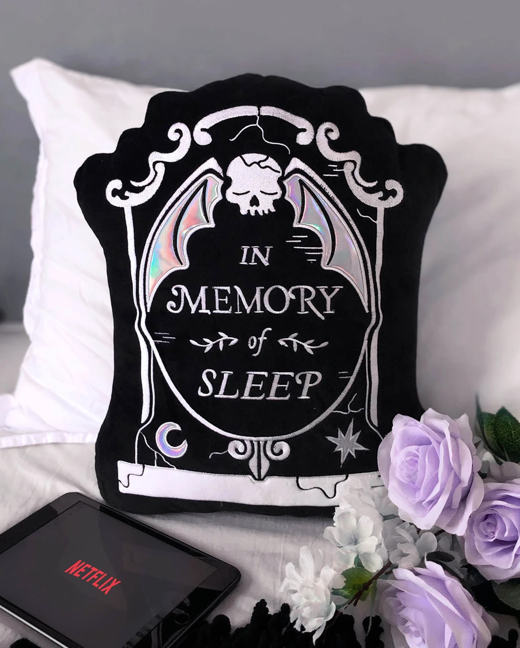 KILLSTAR Gravestone Deco Pillow as Gothic Deco 💀