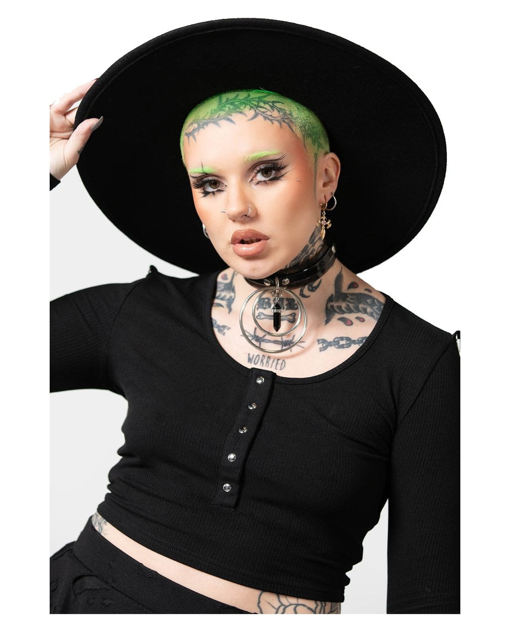 Killstar Witch Brim Hat Killstar - Witch Brim Hat - Buy Online Australia main image 3
