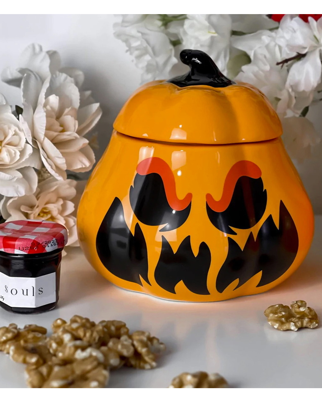 KILLSTAR Spicy Pumpkin Bowl With Lid ★ Gothic tableware ★