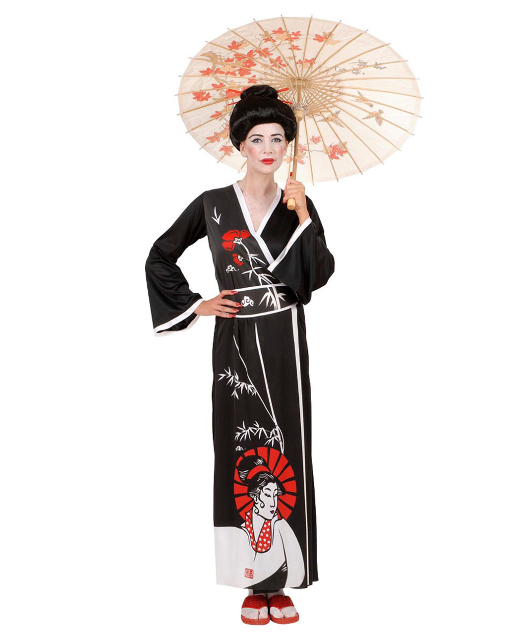 Karneval Damen Kostüm Japanerin Kimono Geisha Fasching 