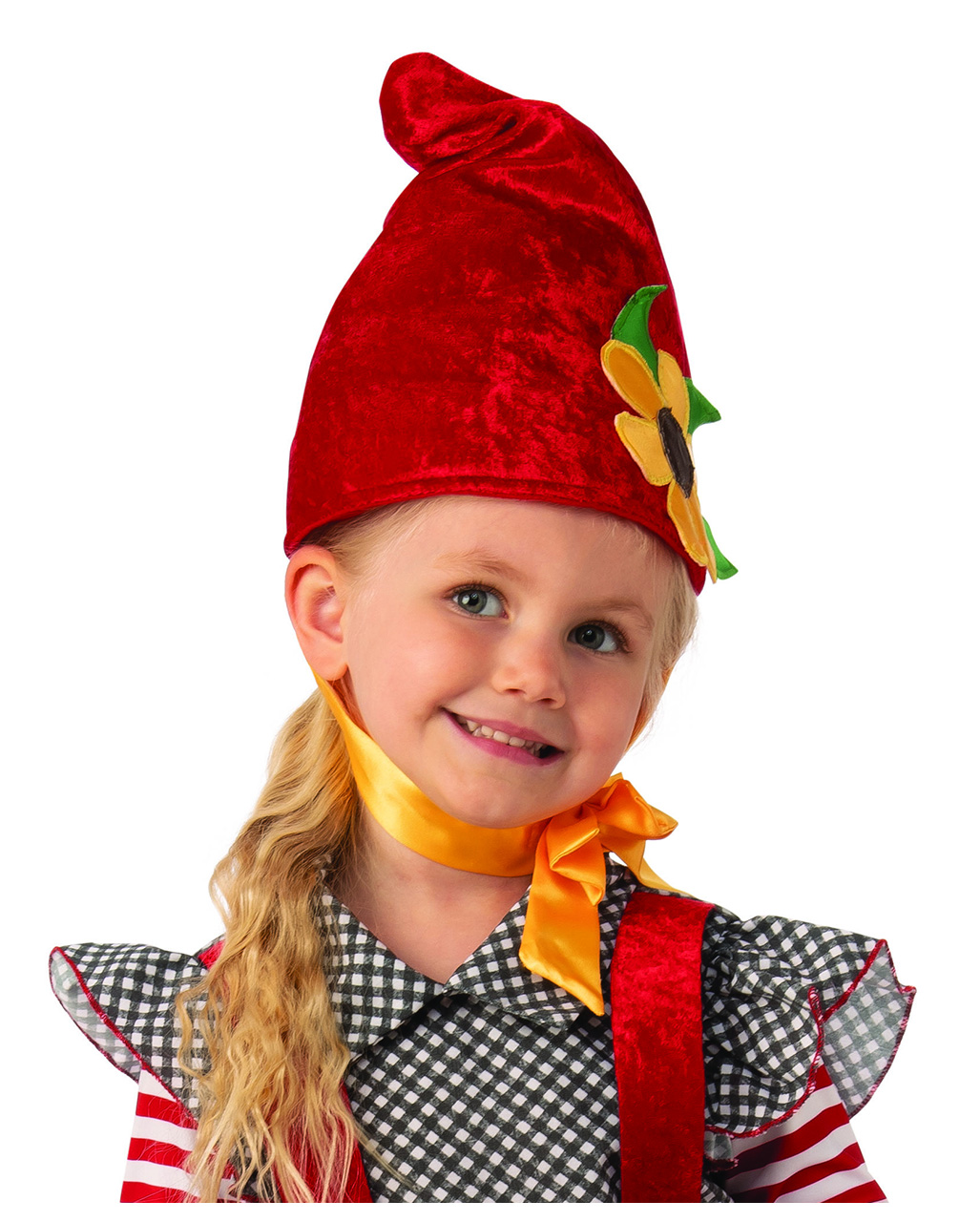 Little Garden Gnome Girl Child Costume, Toddler Girl Garden Gnome Costume