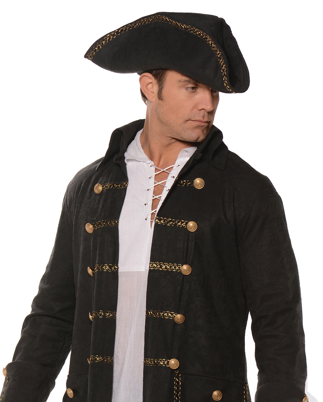 Herren Kostüm Pirat Mantel Piratenjacke Karneval Fasching THE 