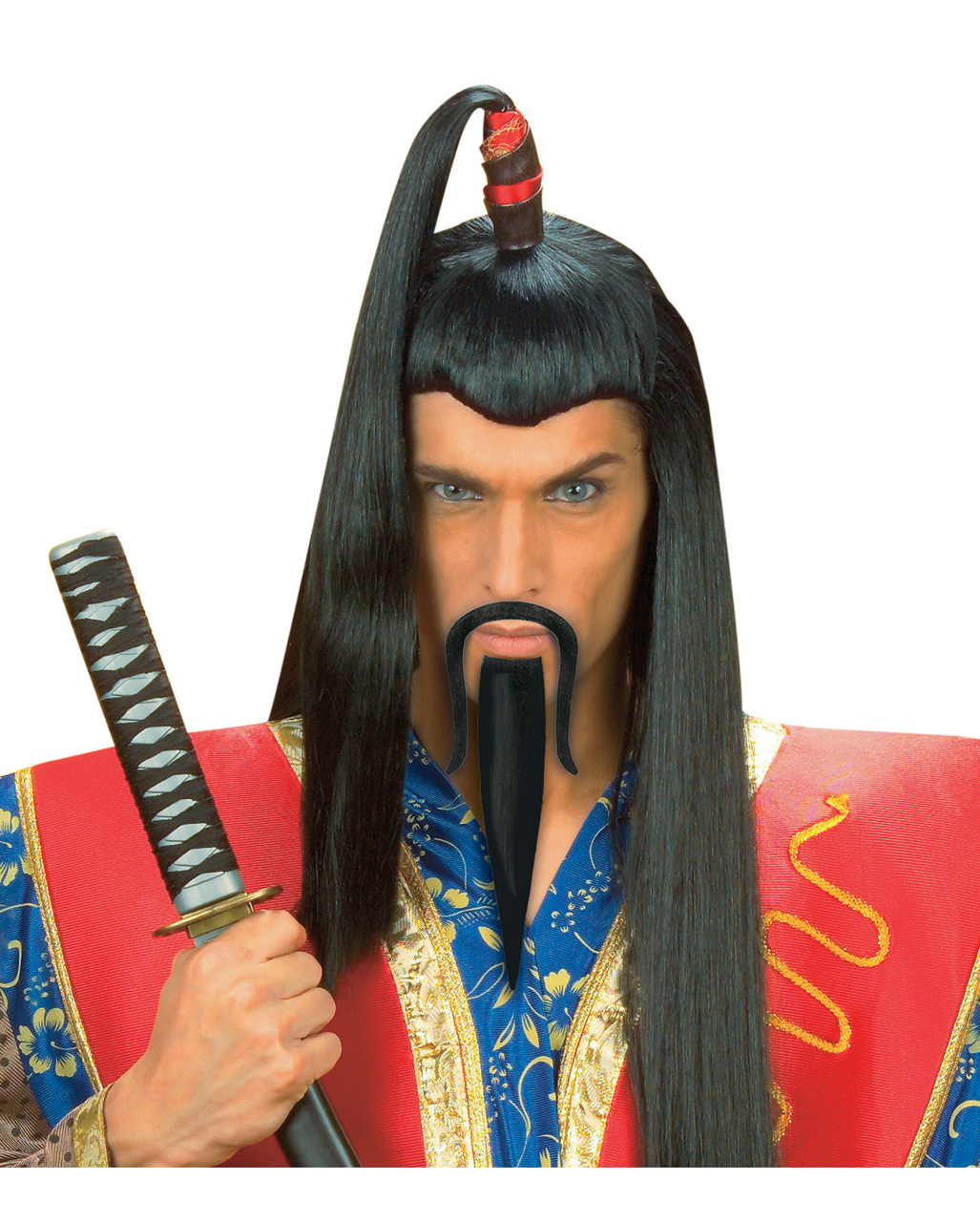 Genghis Khan beard black Chinese beard