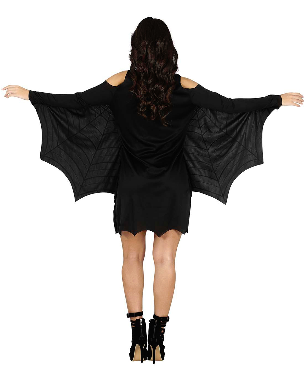 Spinnen Kostüm mit Fledermaus Ärmel für Halloween | Horror-Shop.com