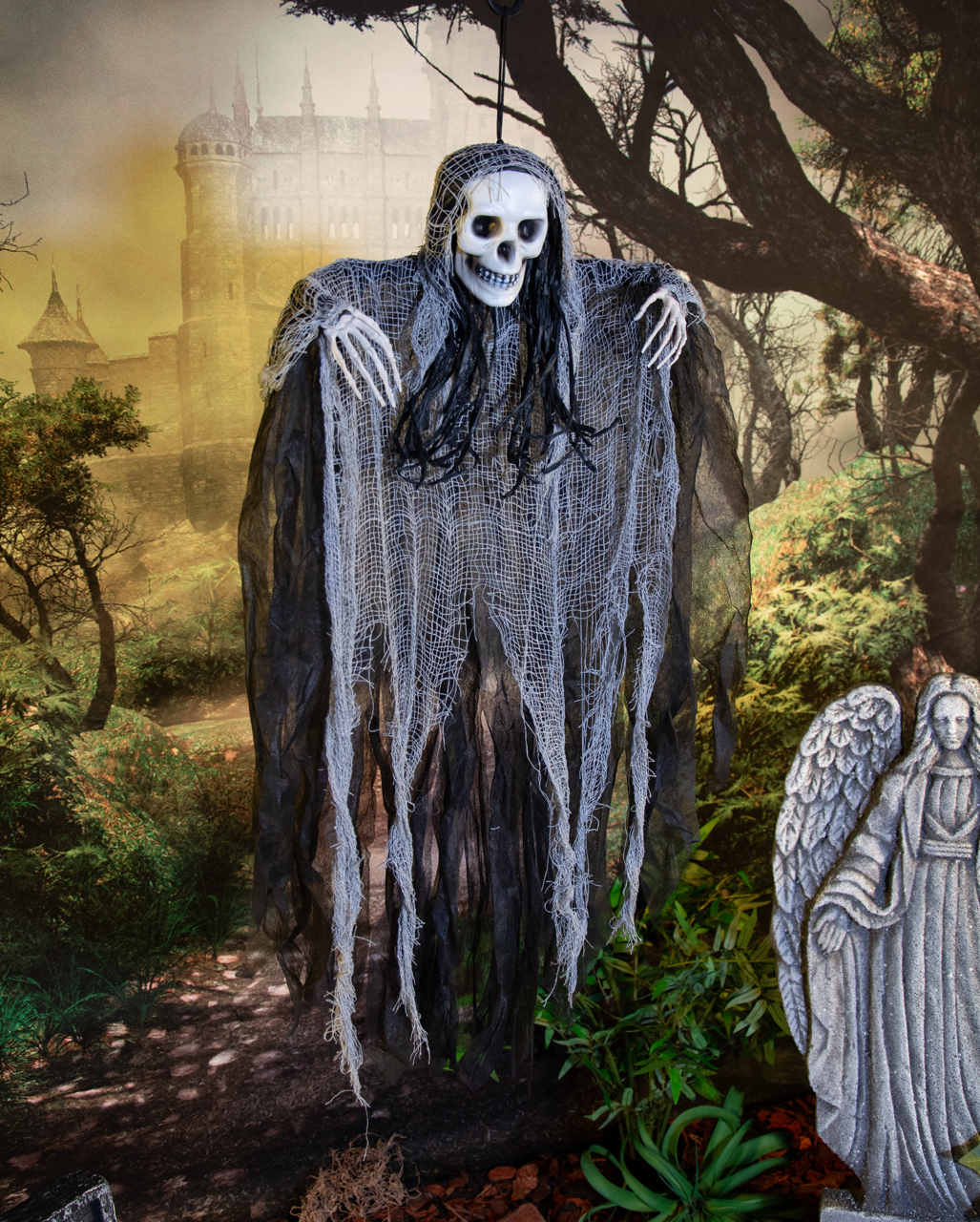 Decomposed Grim Reaper Hanging Prop 91cm | Horror-Shop.com