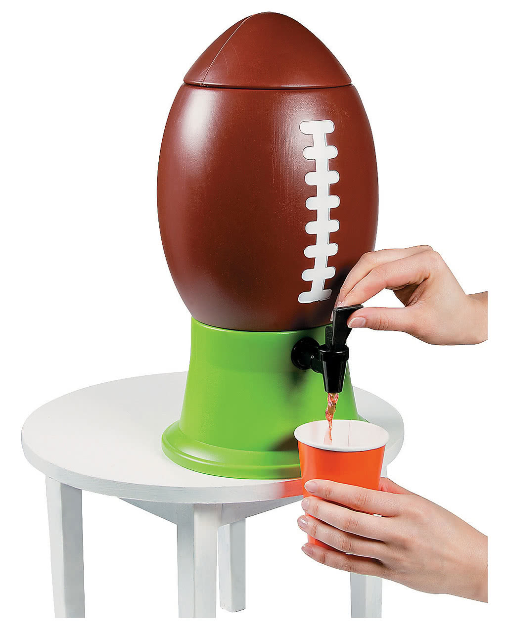Football Drinks Dispenser as a sports party decoration