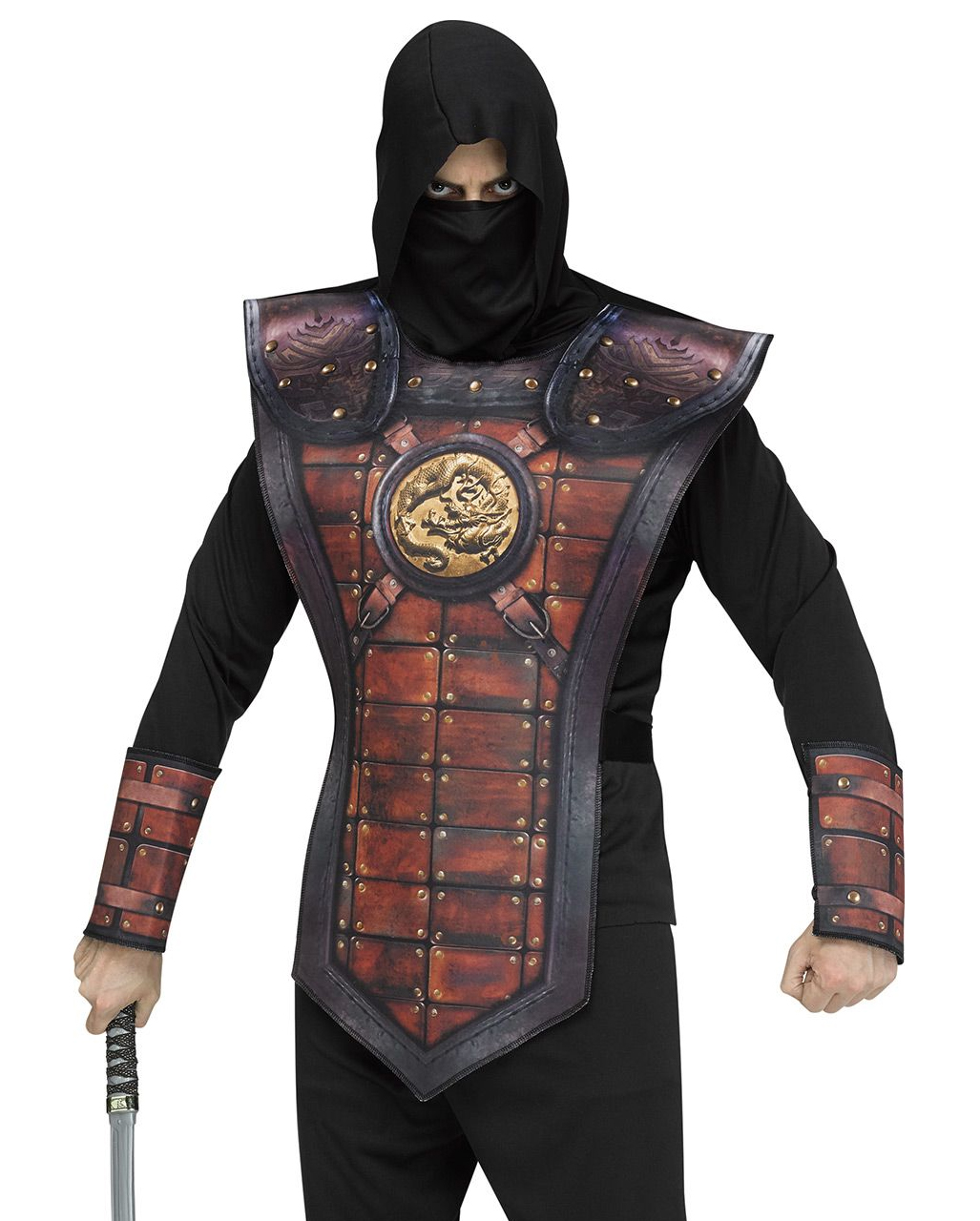 Golden Dragon Ninja Costume For Halloween Horror Shop Com   Goldener Drachenninja Maennerkostuem Ninja Kostuem Fuer Erwachsene Ninja Costume 38861 2 