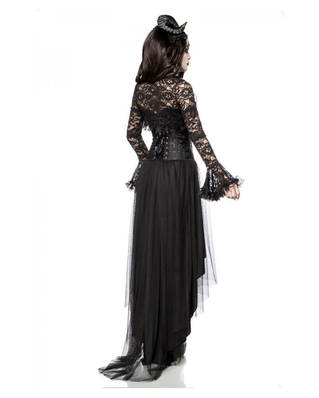 Gothic Demon Lady Costume With Horns buy | horror-shop.com Devil Costume For Women Makeup