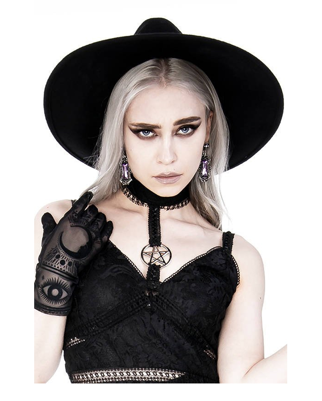 Modern Witch Fedora Style ☆ | horror-shop.com