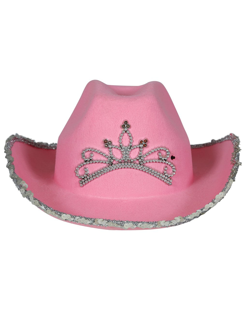 Pink Cowboy Hat With Rhinestones & Sequins Costume accessories | Horror ...