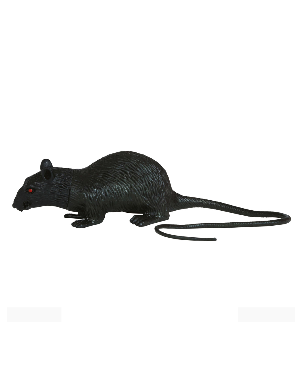 CCollection Halloween Deko Ratte - Realistische Fell-Ratte 20cm | Grusel-Deko Für Halloween-Party