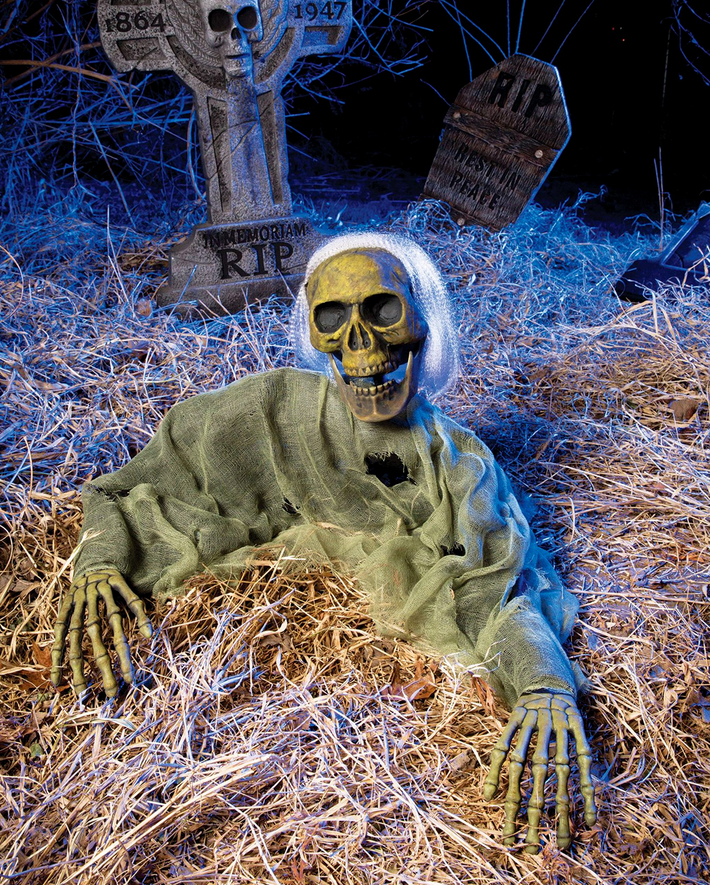 Skelett Gravebreaker Zombie, Halloween Deko Garten