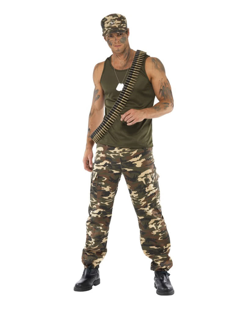 Camouflage Men's Costume | Army panel for men | Horror-Shop.com