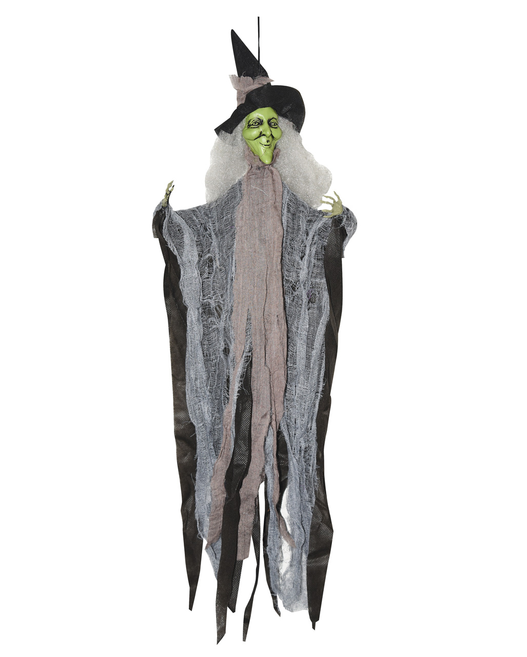 Witch With Bendy Arms & Rag Dress Halloween Decoration 