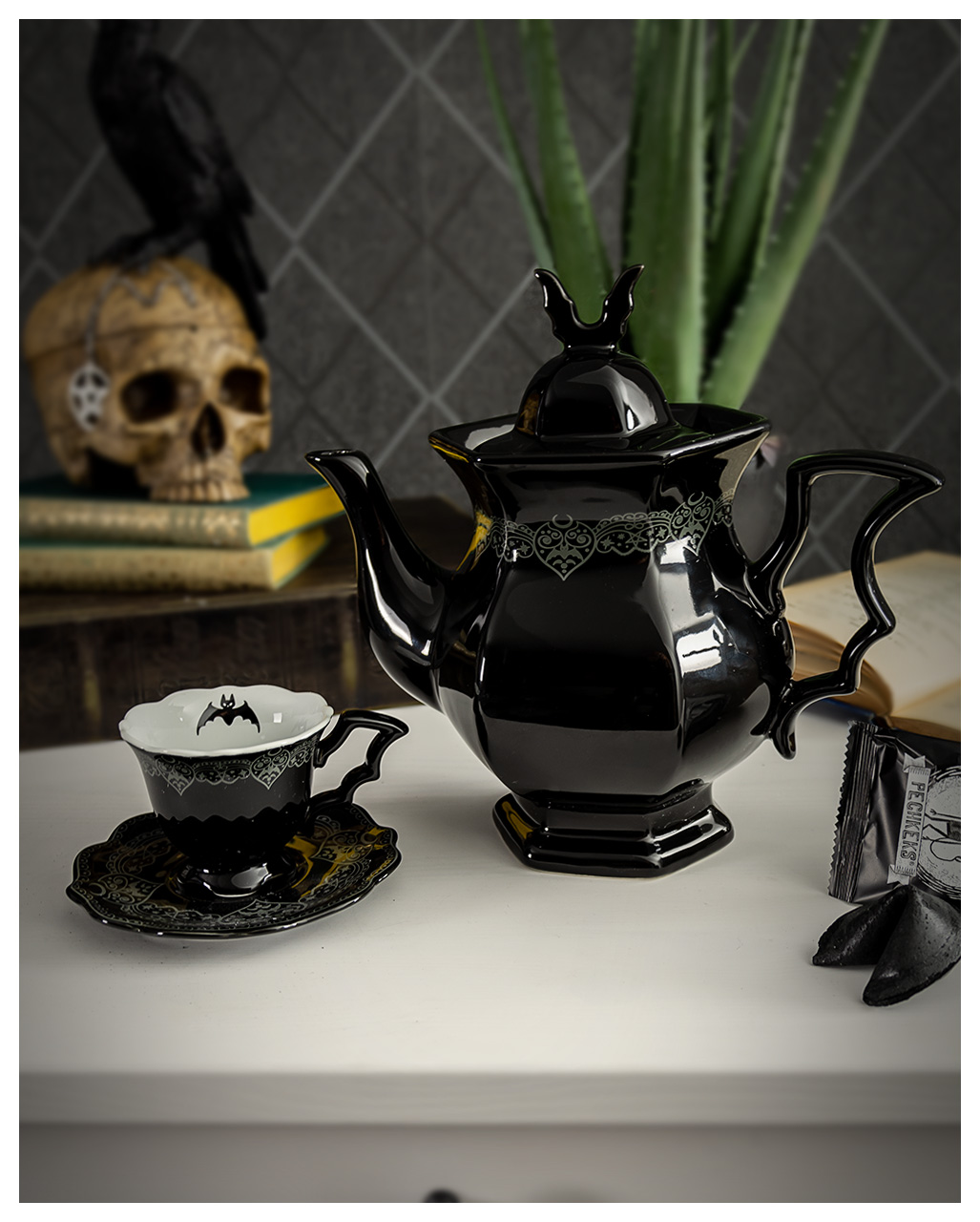 gothic tea kettle