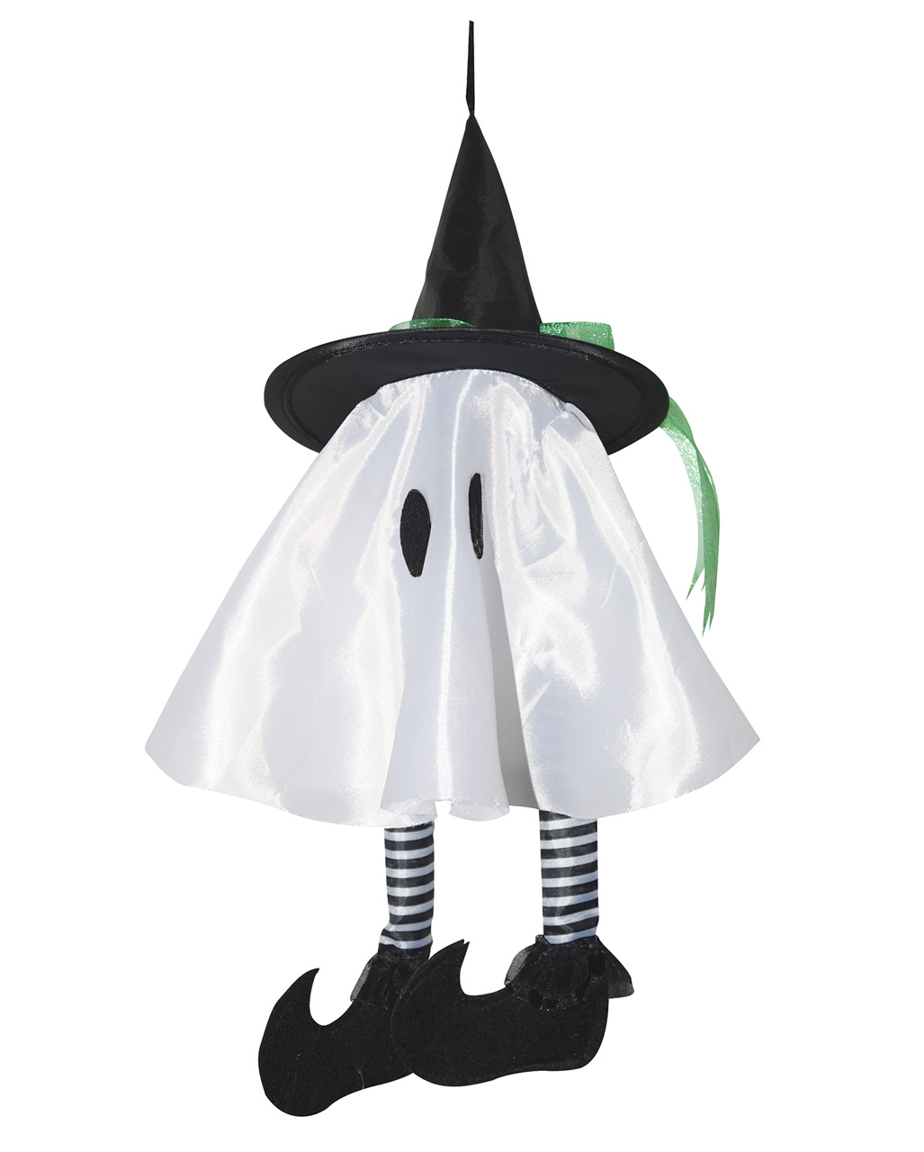 Kleiner weißer Geist mit Hexenhut 36 cm für 🎃 | Horror-Shop.com