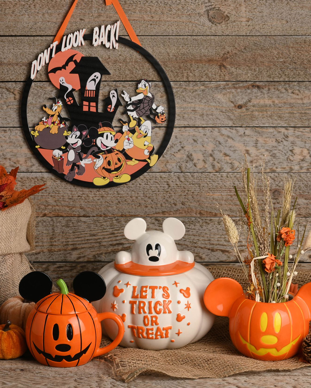 Disney Mickey Ghost Pumpkin Cookie Jar