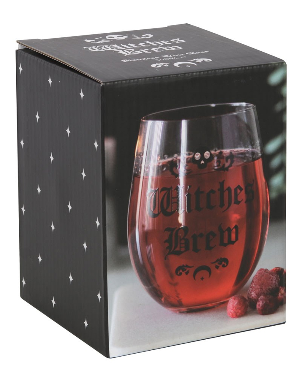 Witches brew wine glass horror shop